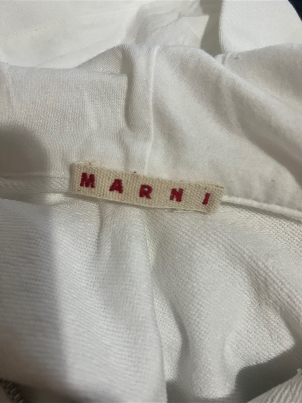 Marni White Hoodie Kids Size 7 White Black Full Zip - Picture 8 of 8